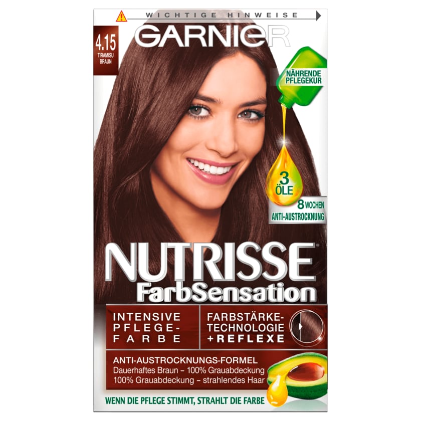 Garnier Nutrisse Farbsensation Braun 4.15 Tiramisu braun